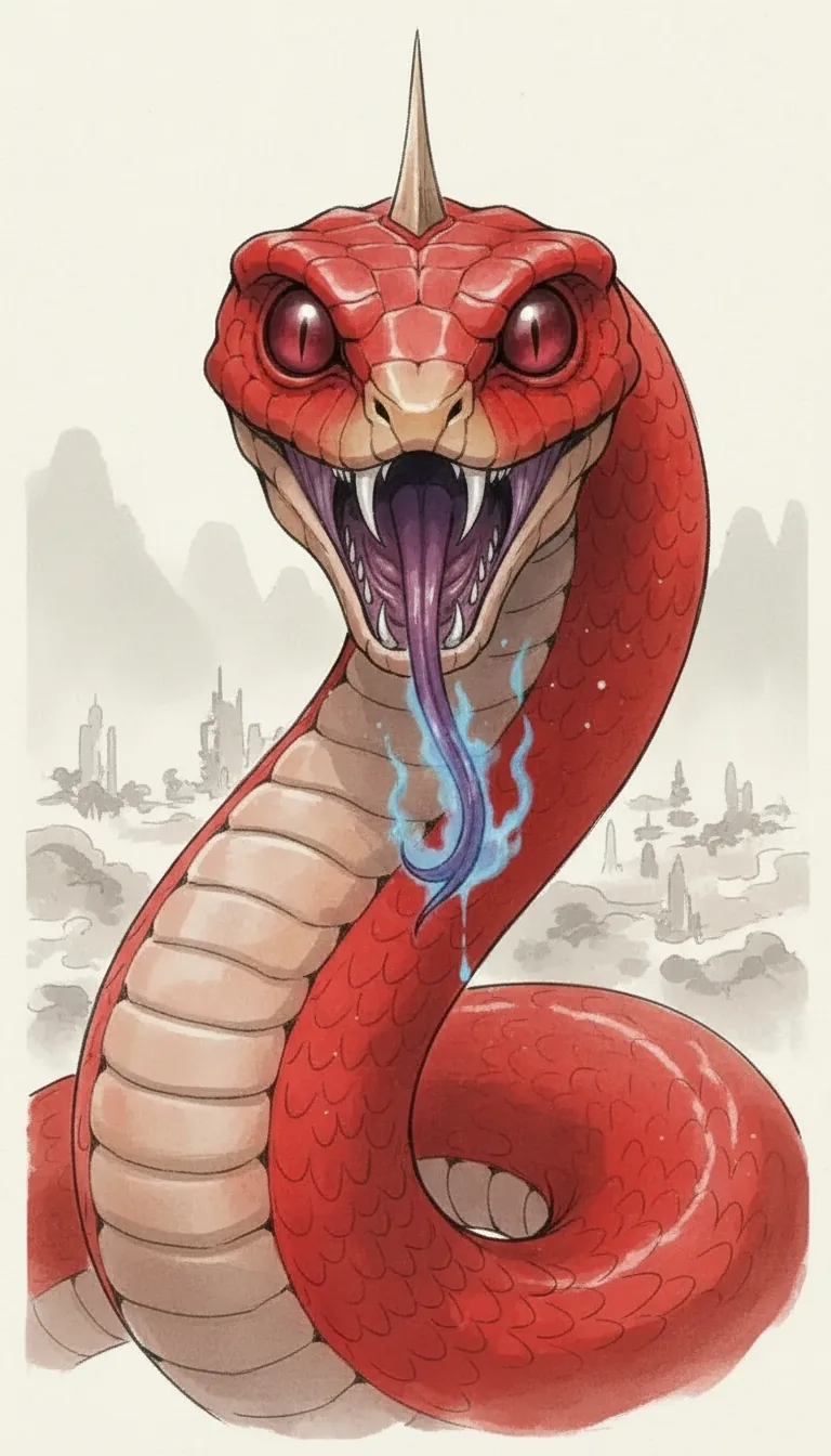 Eerie Fire Dragon Python