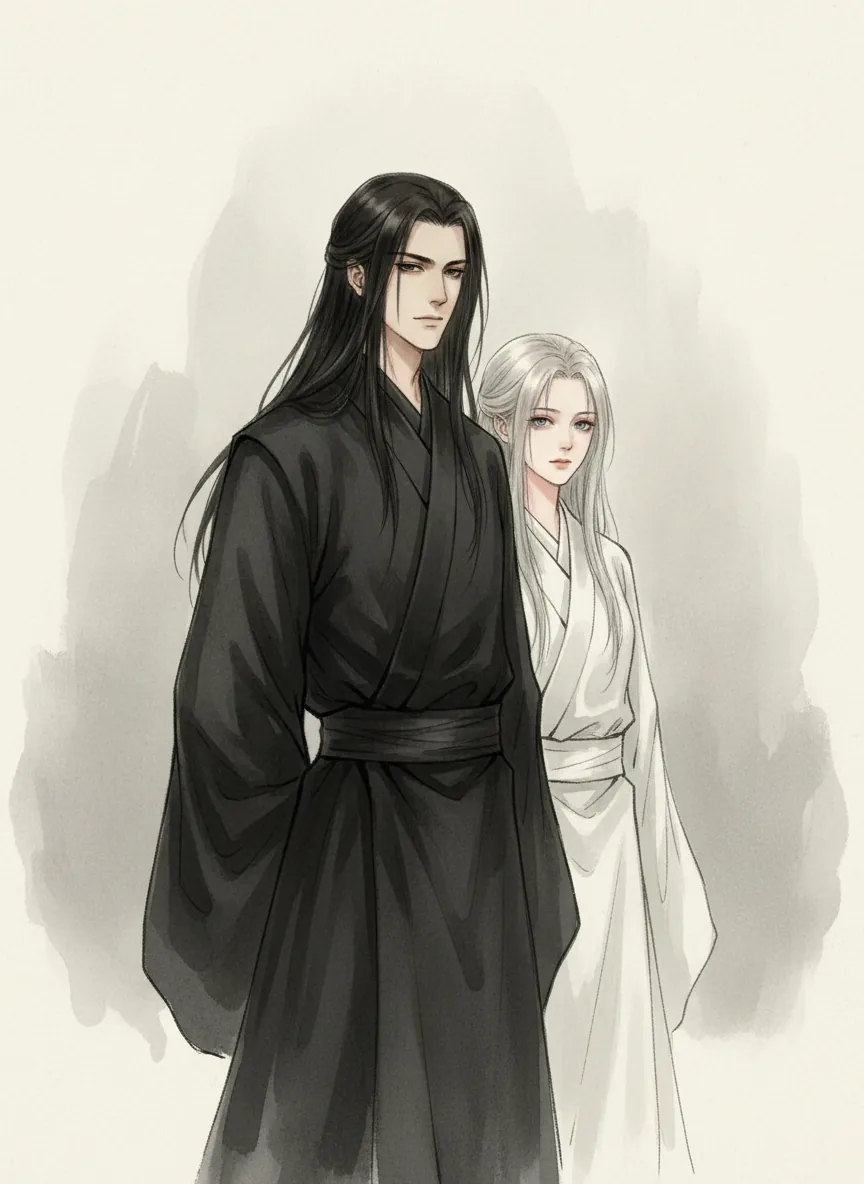 Black and White Twin Demons