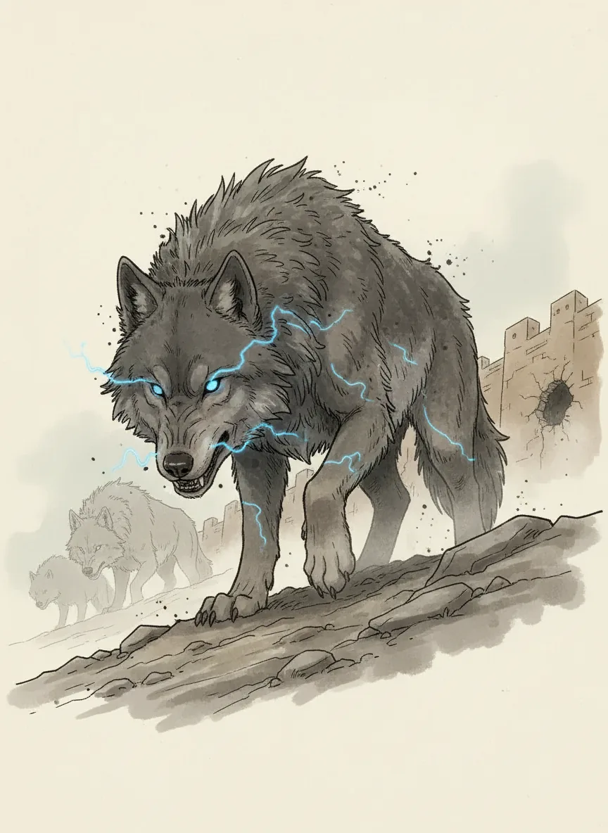 Lightning wolves
