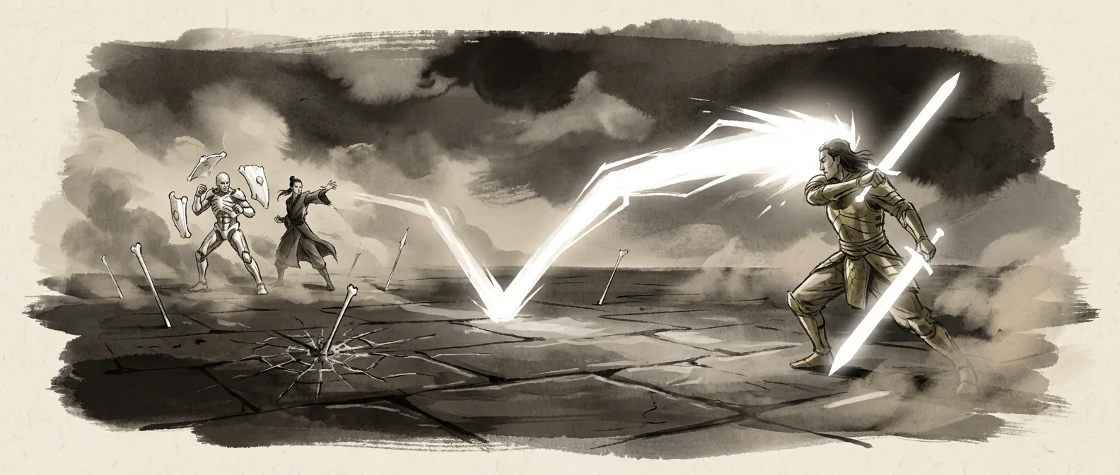 Fang Yuan and Bai Ning Bing against Wei Yang