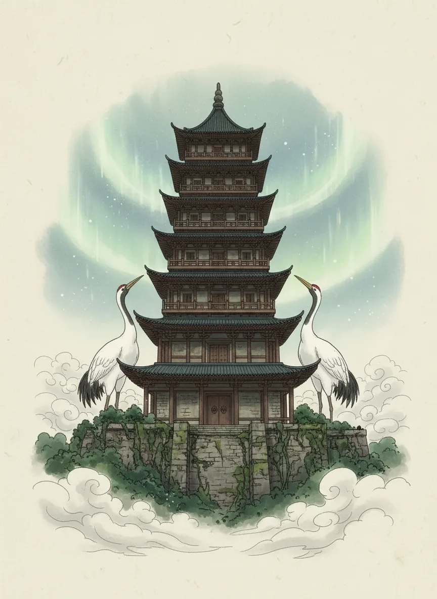 White Crane Information Tower