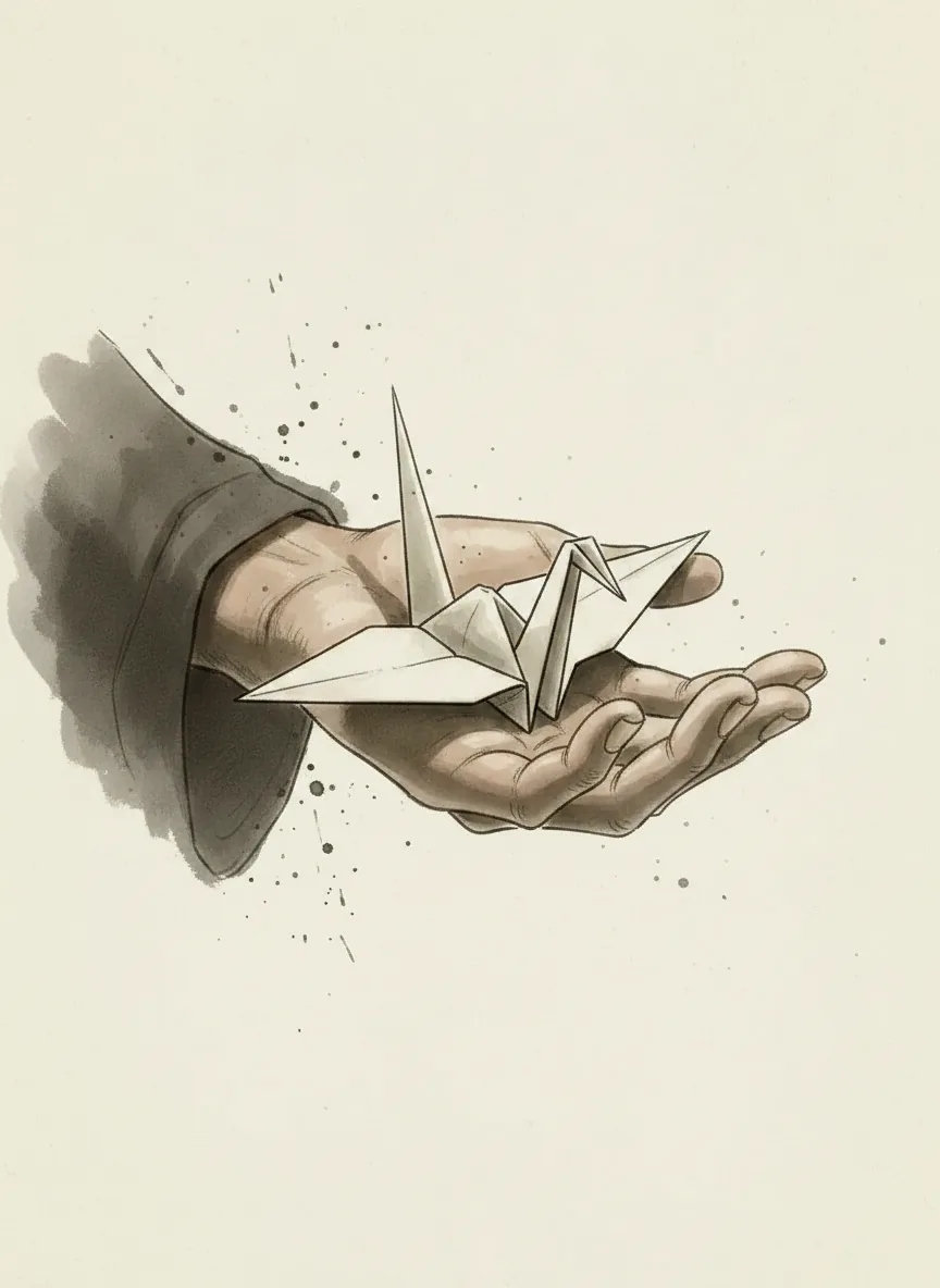 Lightning Symbol Paper Crane Gu