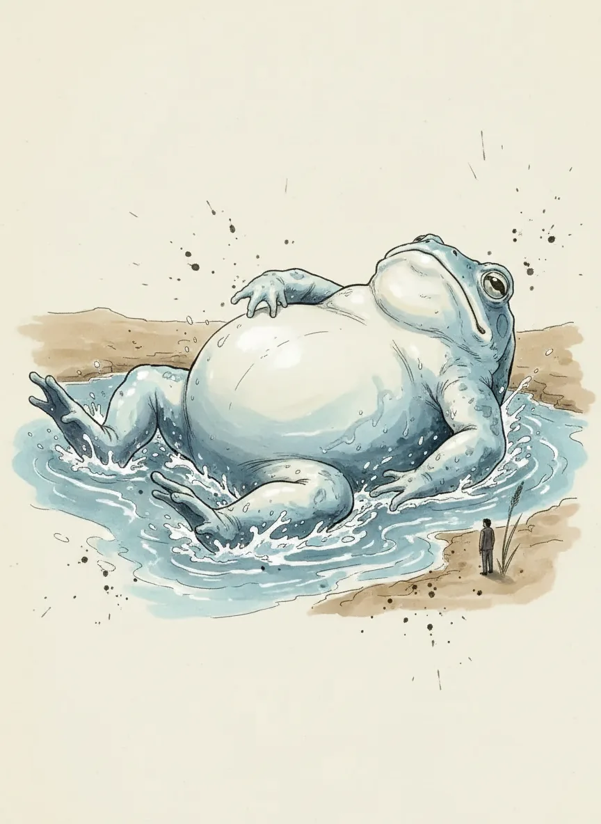 River Swallowing Toad