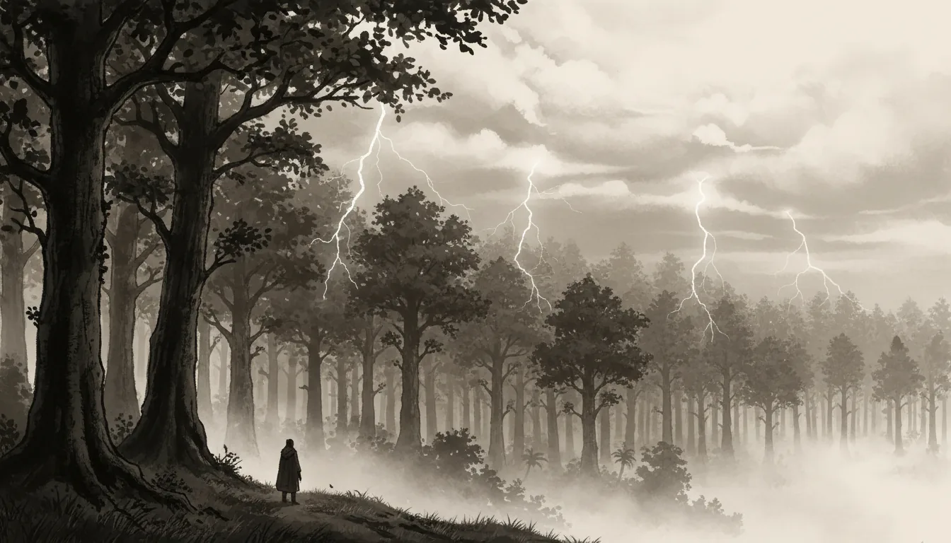 Forest Lightning grotto-heaven