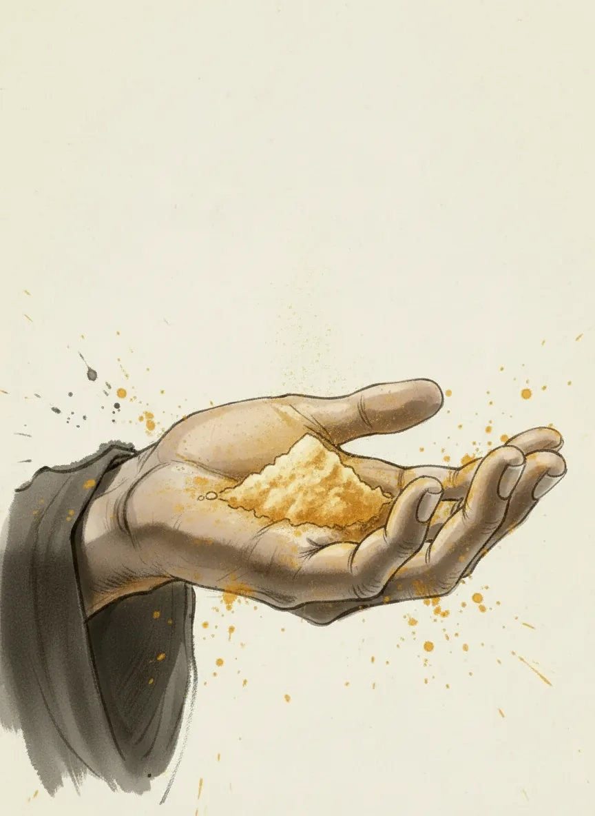 Concealing heaven dust