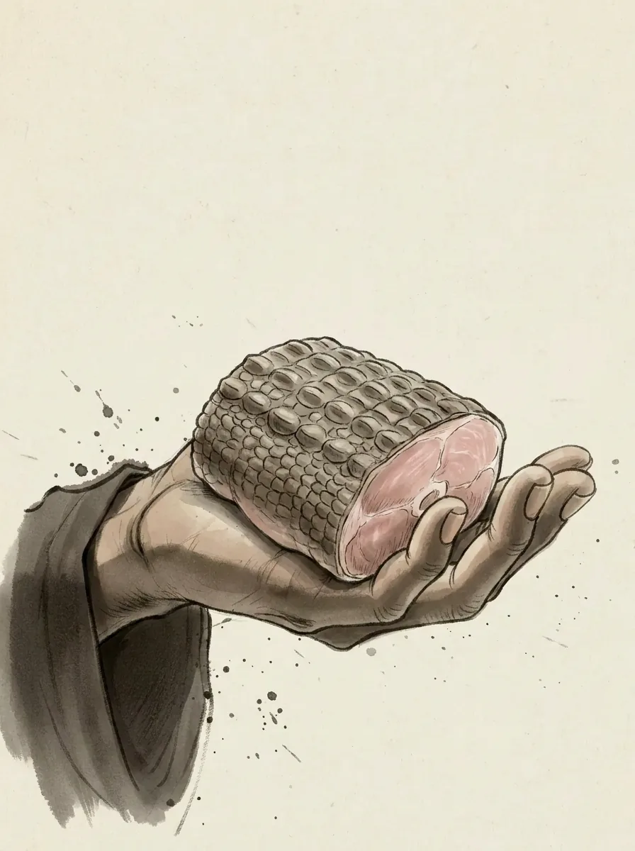 Crocodile flesh