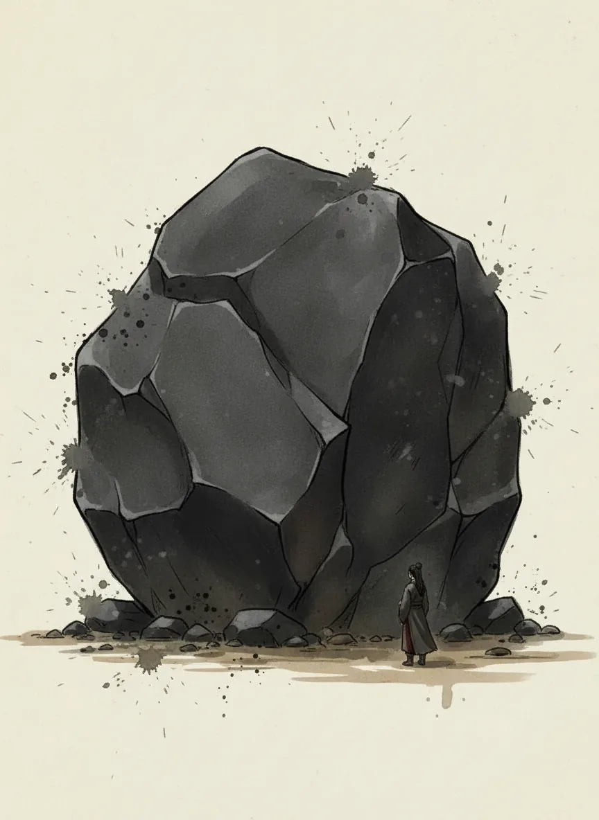 Dark inkstone