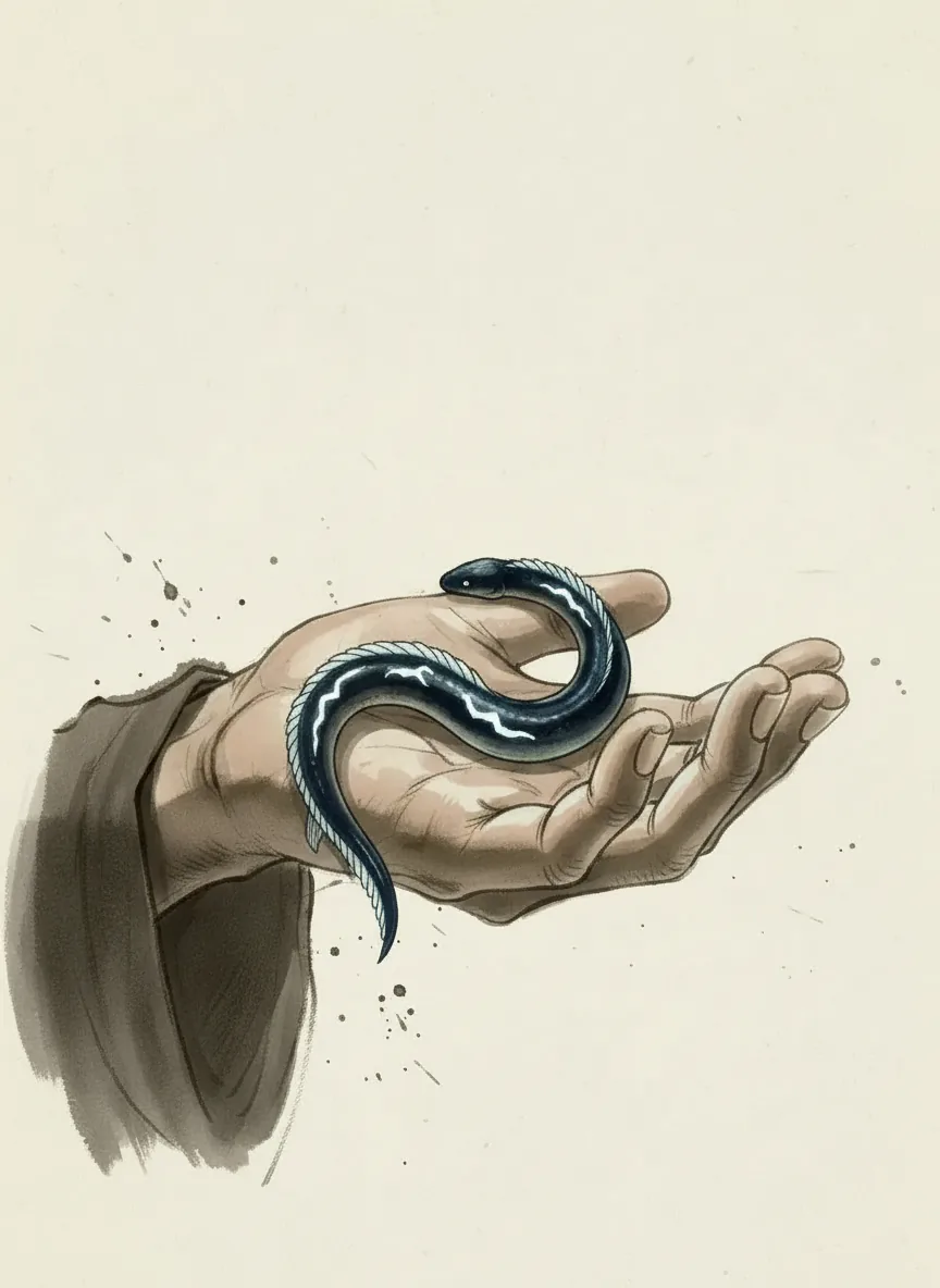 Deepsea lightning eels
