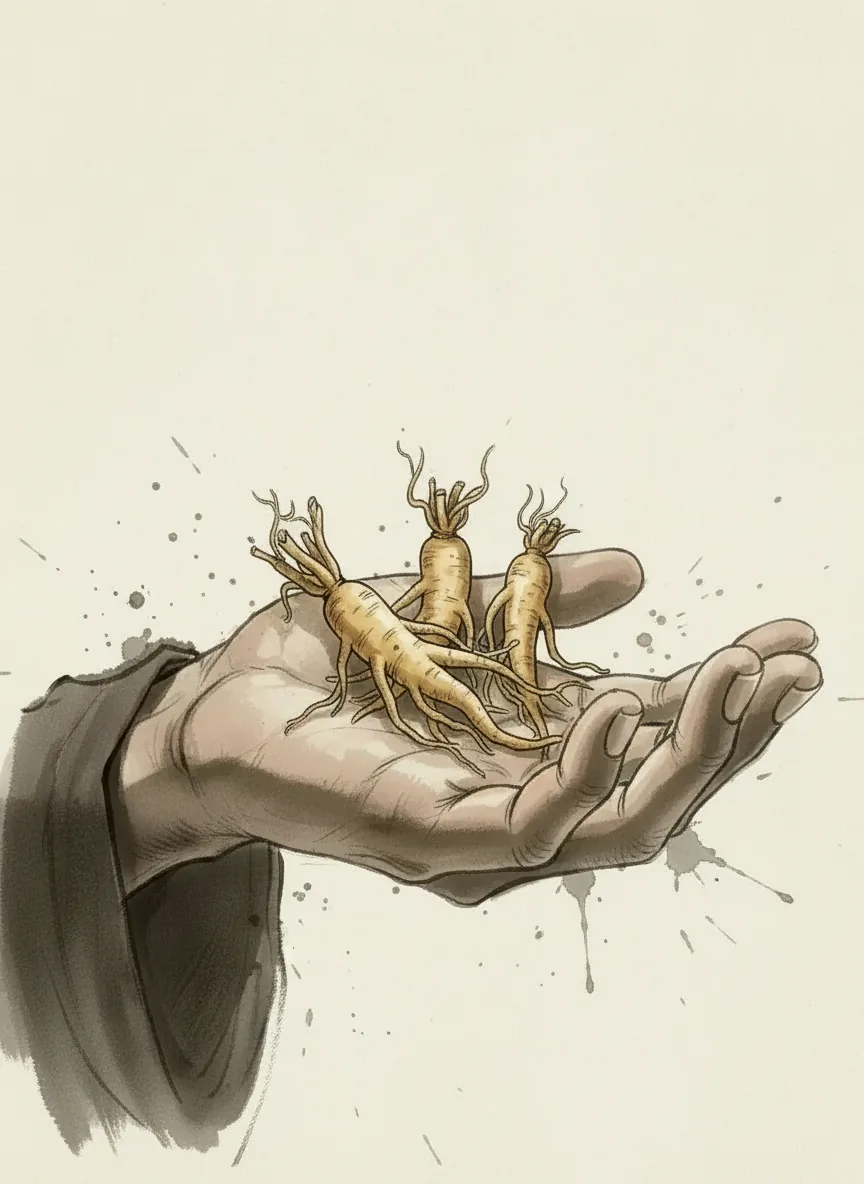 Ginseng roots