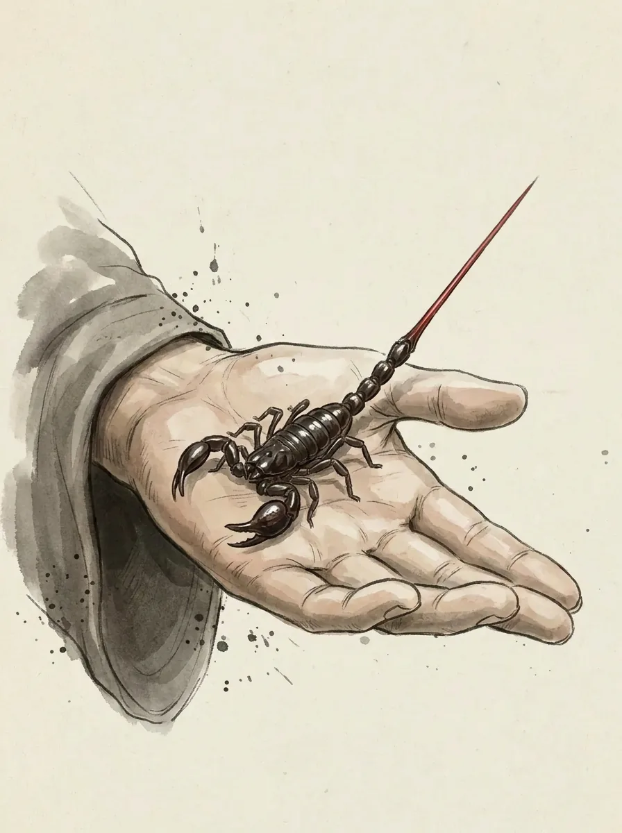 Red needle scorpion