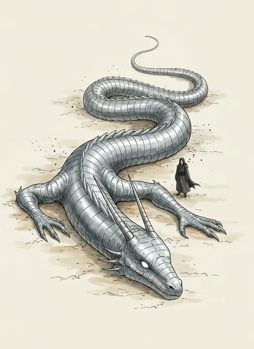 Sword dragon corpse