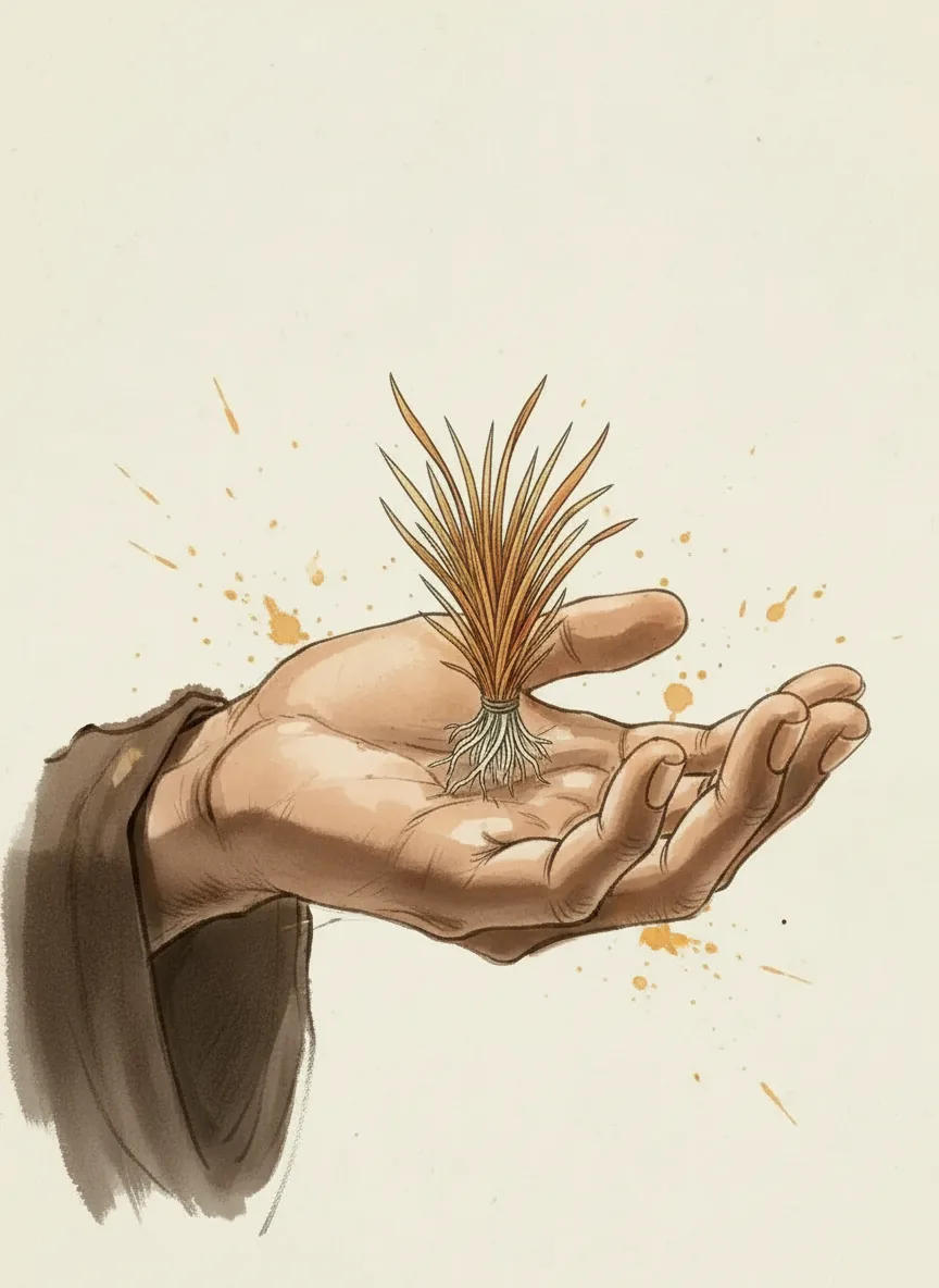 Young autumn grass