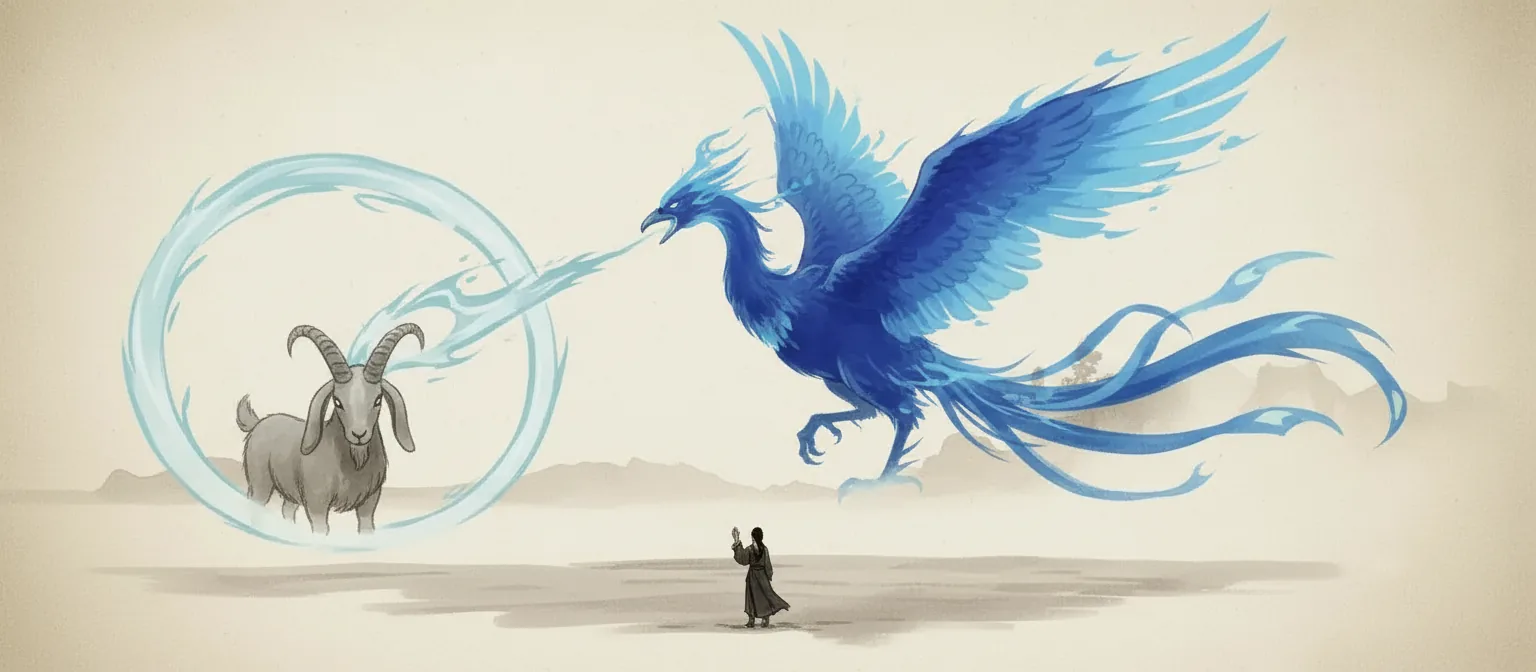 Blue Phoenix Totem