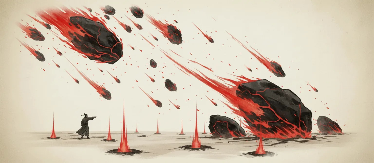 Ignited Thought Flying Rock