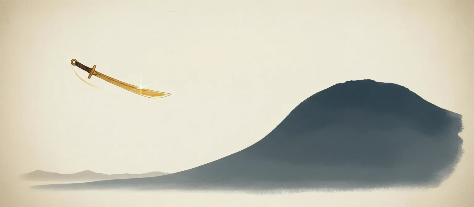 Luck Slicing Golden Blade